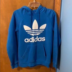 Unique Adidas Blue Hoodie